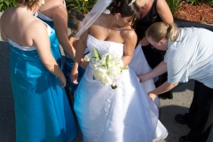 Bride-Bridesmaids-Bustling-Dress
