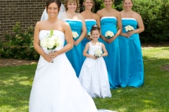 Bride-Bridesmaids-Outdoors