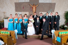 Bride-Groom-Wedding-Party-Church-Formals