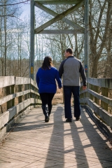 Maywood-Outdoor-Couple-Portrait-Walking-Bridge-5